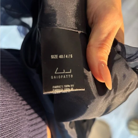 NWT Gaiofatto designer Navy Blue Sleeveless Top - Picture 3 of 5